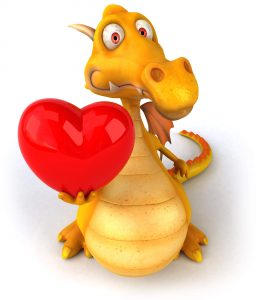 Dragon with the big and loving heart