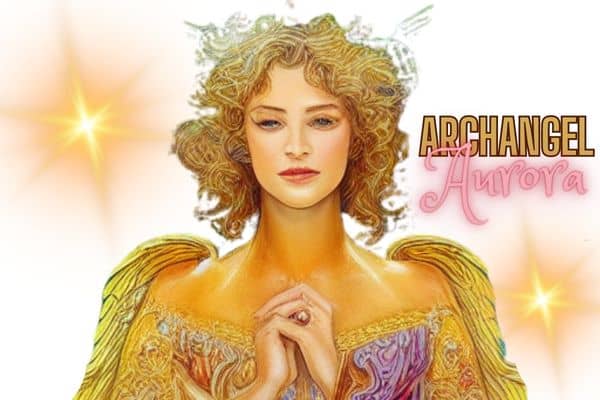 Archangel Aurora, beautiful golden rose Angel
